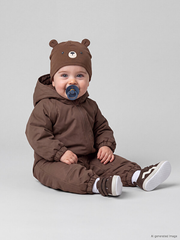 LCW baby Vodootporni kaput za bebe dečake sa astronaut motivom