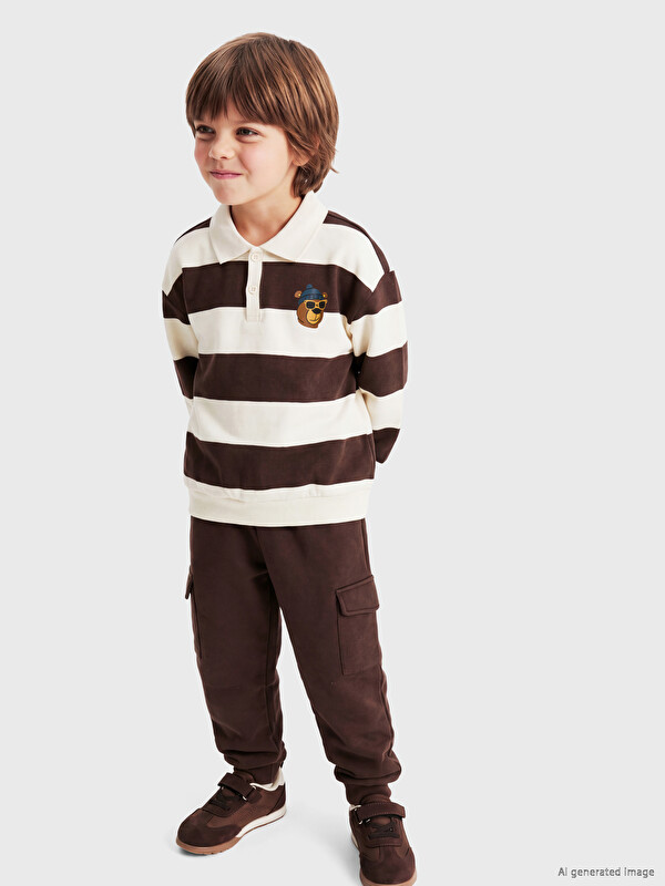 LCW Kids Çizgili Erkek Çocuk Takım