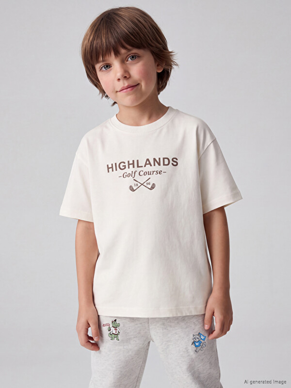 LCW Kids Baskılı Erkek Çocuk Tişört