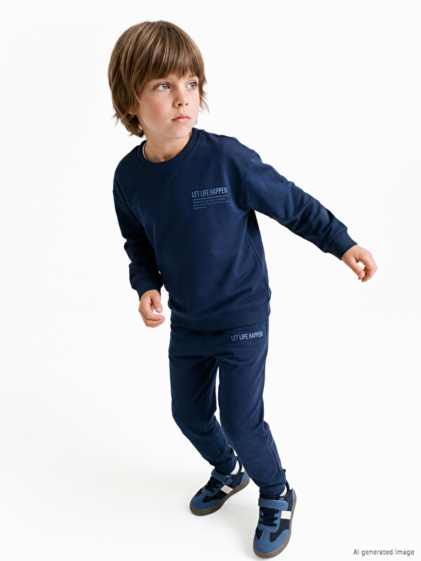 LCW Kids Момче Морско-Синьо Коплект анцуг