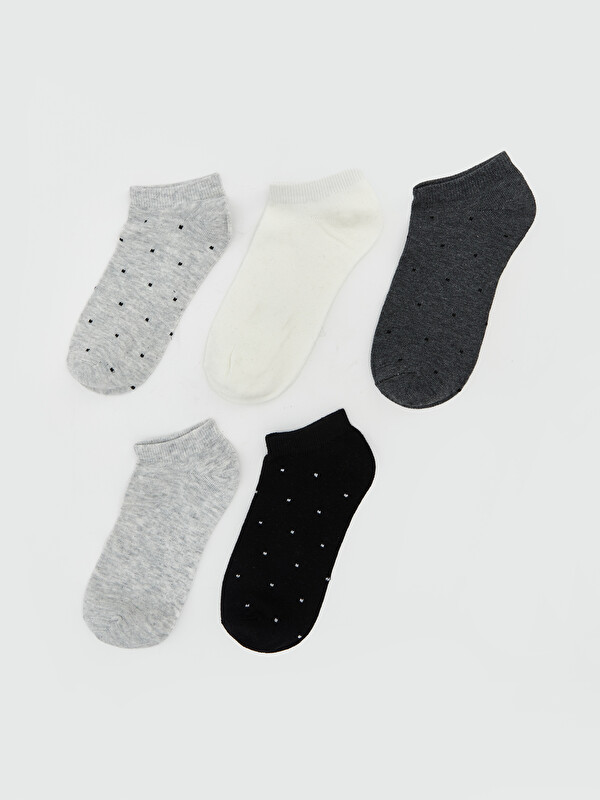 LCW DREAM Patterned Women's Trainer Socks 5 Pack