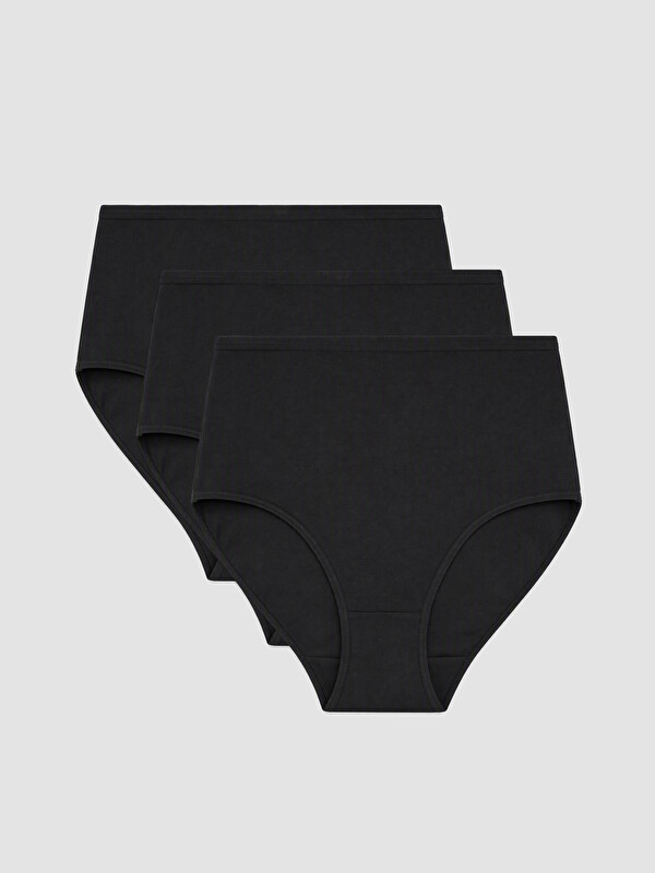 LCW DREAM Woman Black High-Waisted Knickers