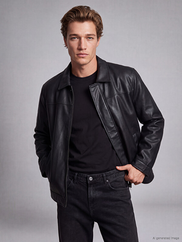 SOUTHBLUE Shirt Collar Men's Jacket