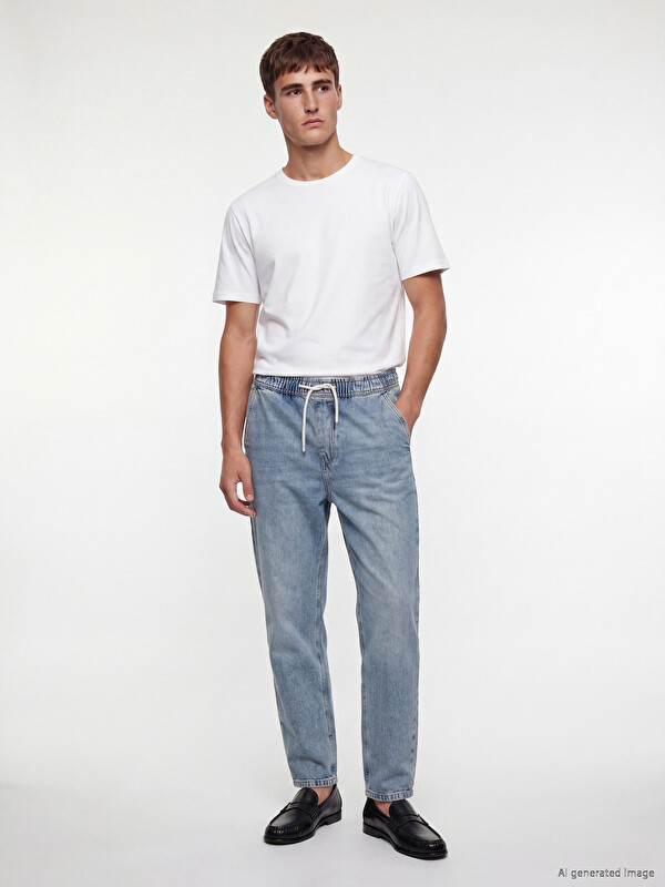 LCW Jeans 710 თავისუფალი მორგების მამაკაცის ჯინსი