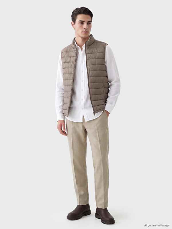 LCWAIKIKI Classic Regular Fit Dik Yaka Erkek Şişme Yelek