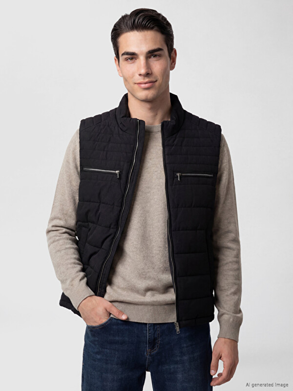 LCWAIKIKI Classic Regular Fit Dik Yaka Erkek Şişme Yelek