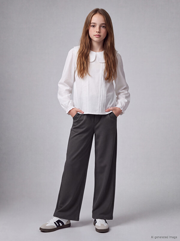 LCW Kids Wide Leg Girls' Sweatpants