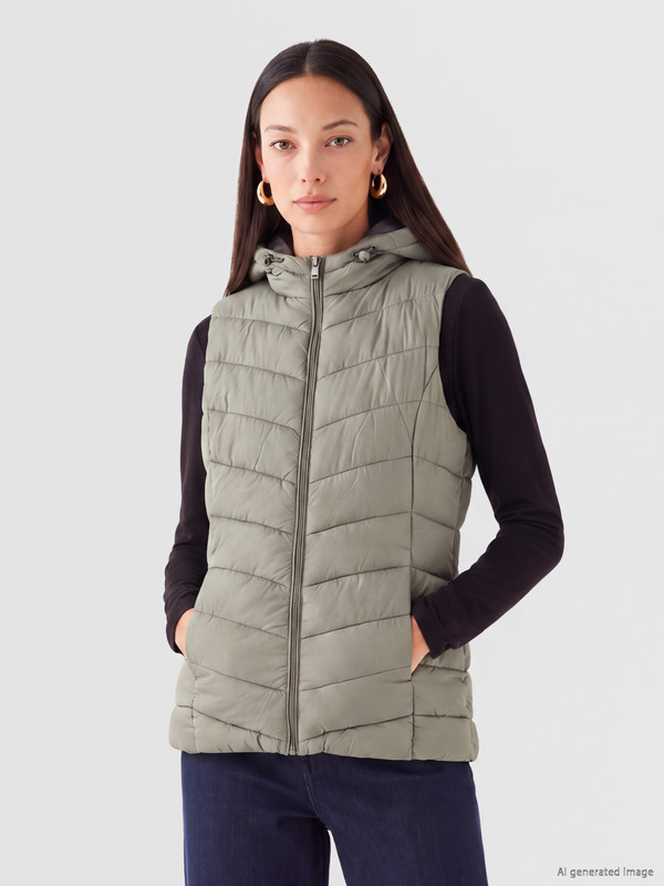 LCW EVERYDAY Hooded Women's Puffer Gilet