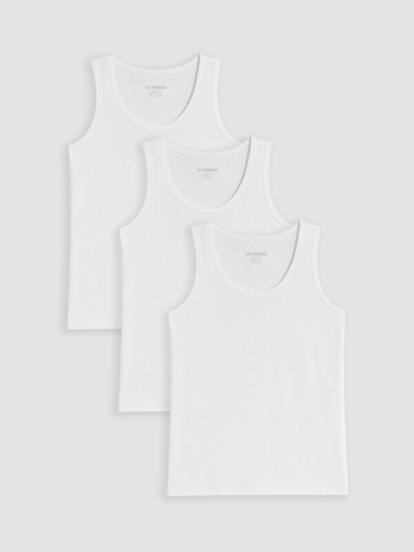 LCW Kids Crew Neck Boys' Vest 3-Pack