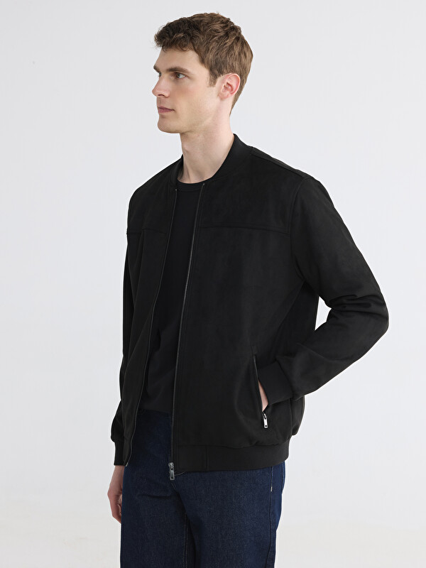 LCWAIKIKI Classic Man Black Coat