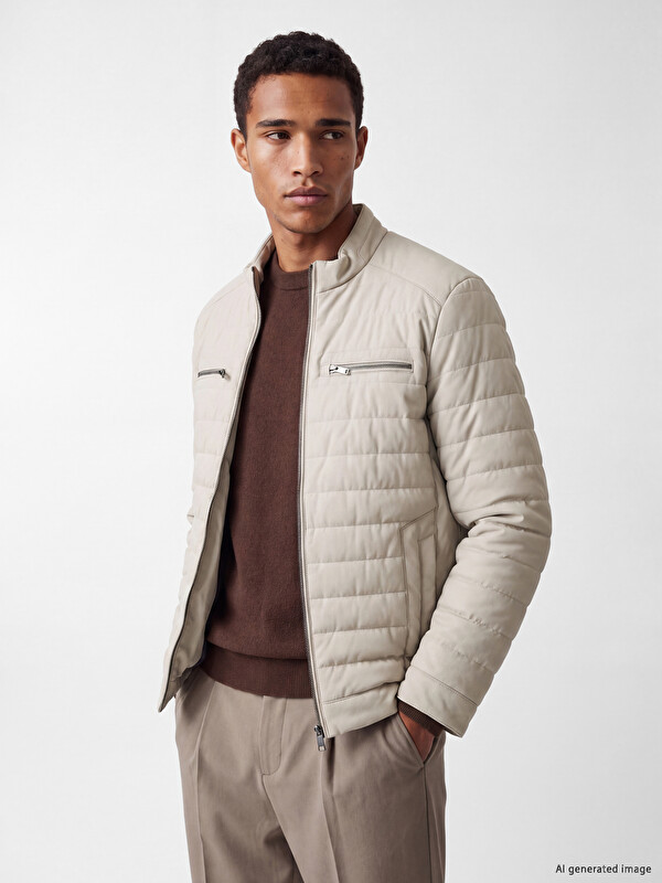 LCWAIKIKI Classic Regular Fit Mock Neck Men's Coat