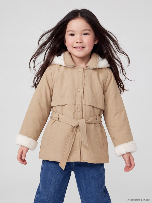 LCW Kids Hooded Girls' Coat