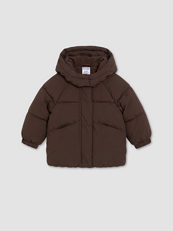 LCW baby Kapüşonlu Regular Fit Erkek Bebek Astronot Mont