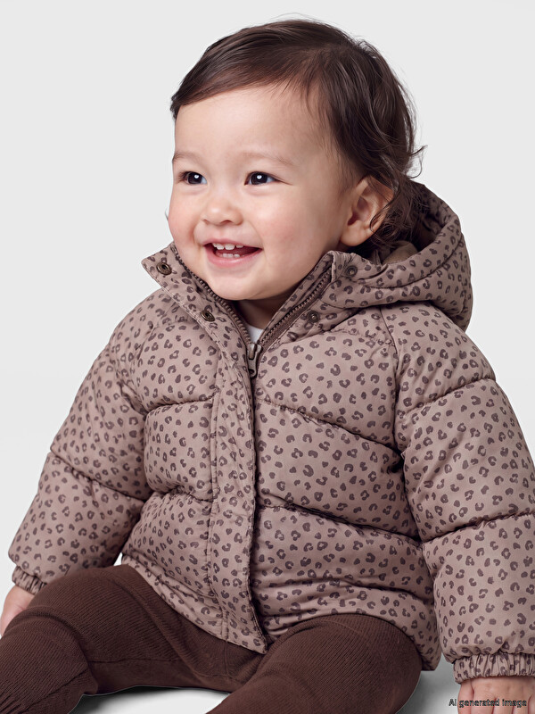 LCW baby Hooded Water Repellent Baby Girls' Puffer Coat