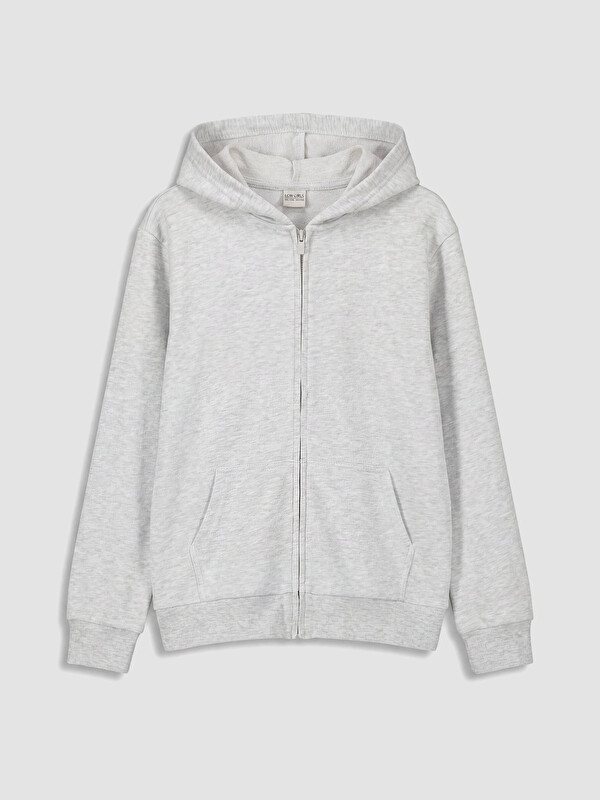 LCW Kids Mädchen Grey Reißverschluss-Sweatshirt