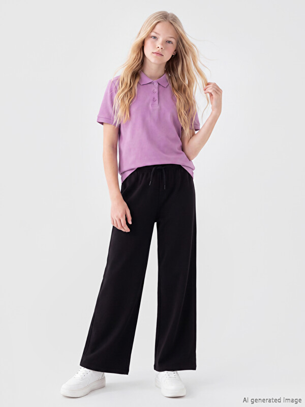 LCW Kids Girls' Wide Leg Sweatpants