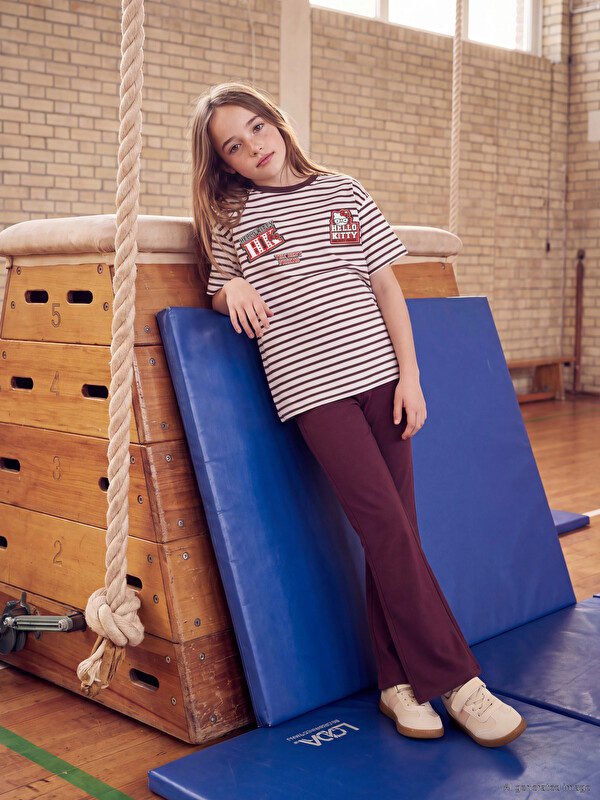 LCW Kids Elastic Waist Flare Girls' Leggings