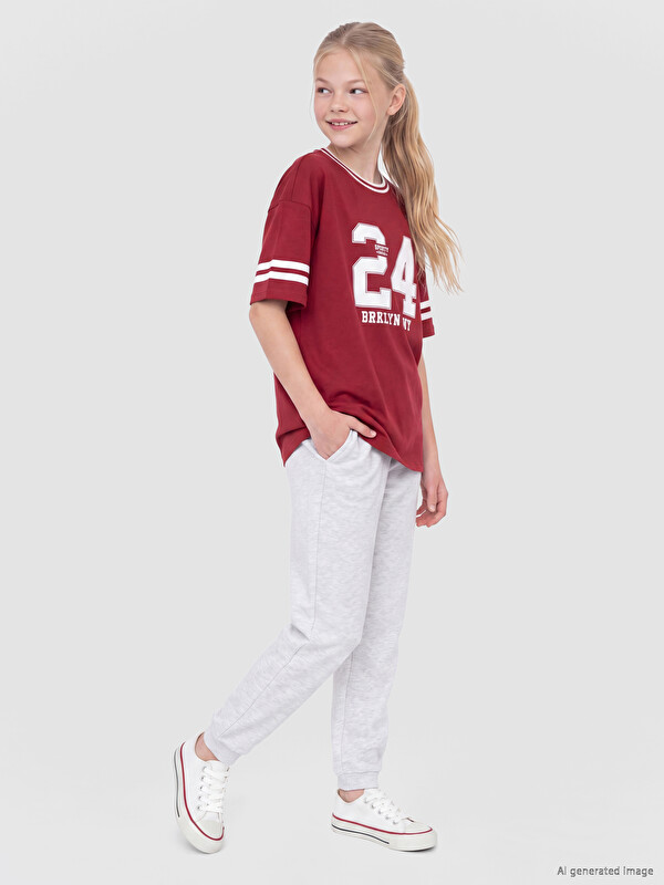 LCW Kids Beli Lastikli Kız Çocuk Eşofman Altı