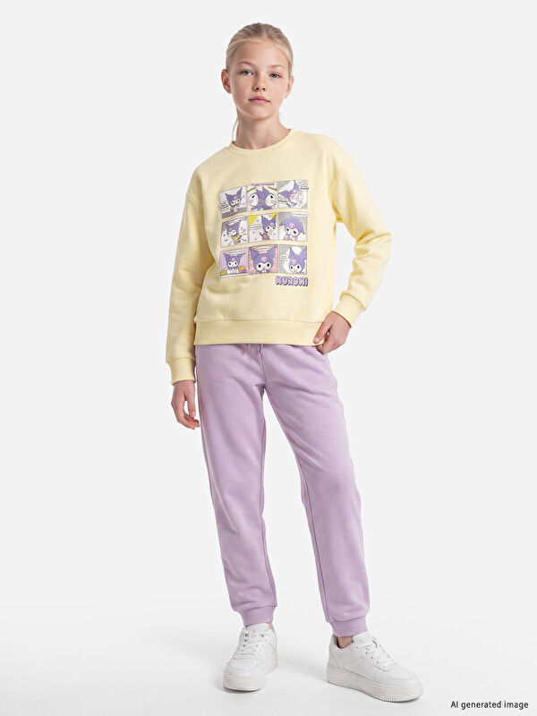LCW Kids Elastic Waist Girls' Sweatpants
