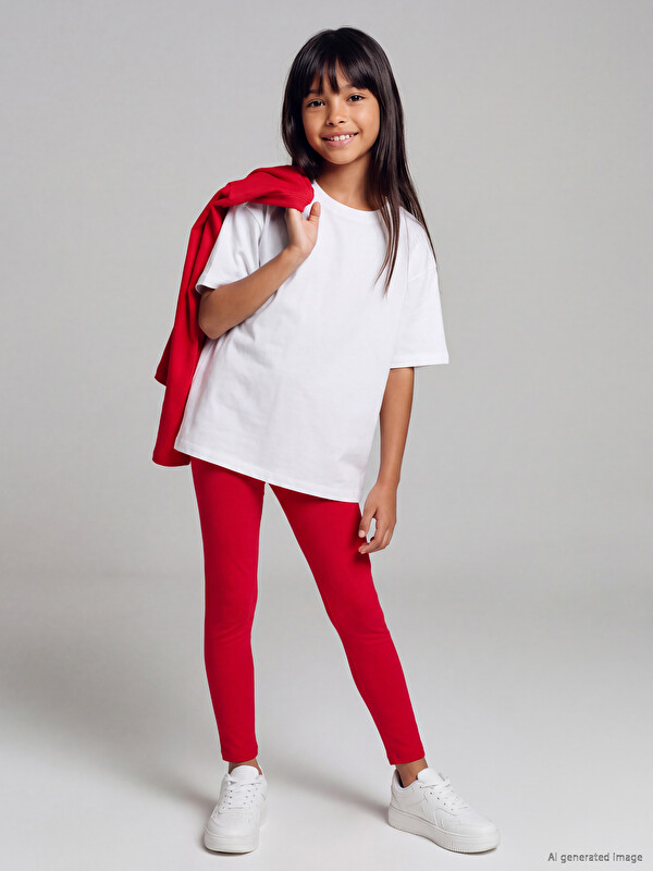 LCW Kids Elastic Waist Girls' Leggings