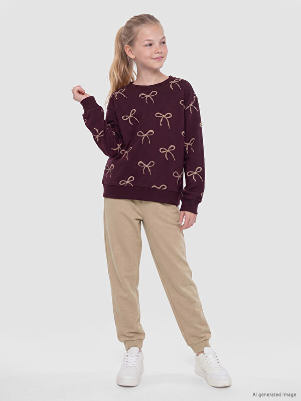 LCW Kids Elastic Waist Girls' Jogger Sweatpants