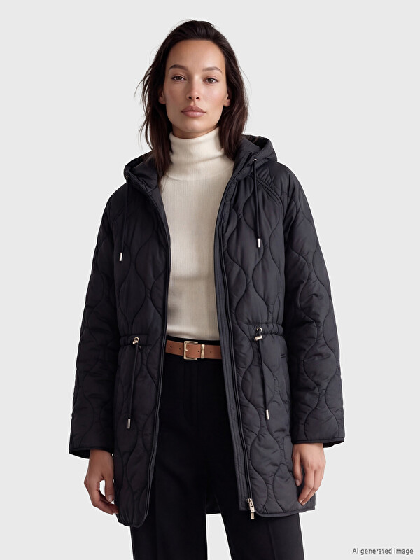 LCWAIKIKI Classic Hooded Quilted Women's Puffer Coat