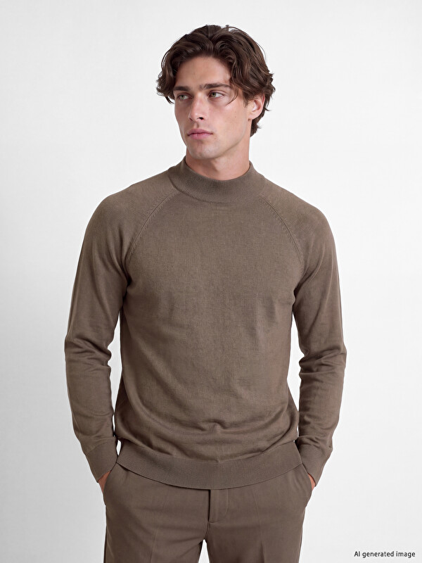 LCW Vision Mock Neck Men's Knitwear Sweater