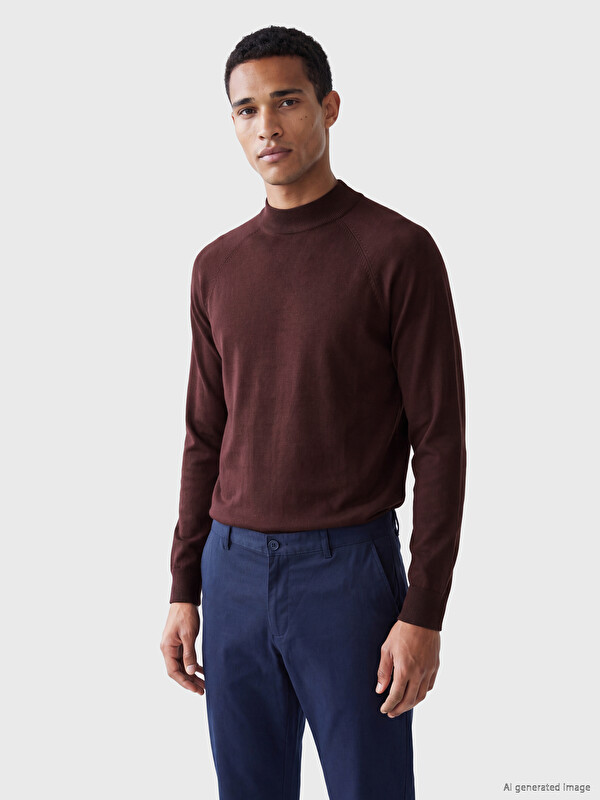 LCW Vision Pulover Tricotat Mock Neck Bărbați
