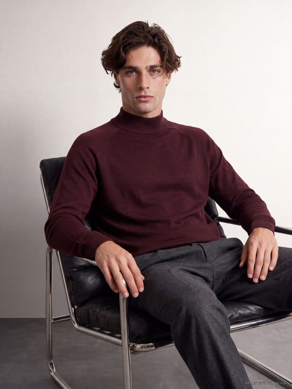 LCW Vision Mock Neck Men's Knitwear Sweater