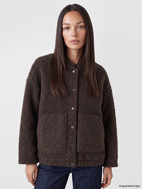 LCW EVERYDAY Baseball Collar Women's Cachet Coat