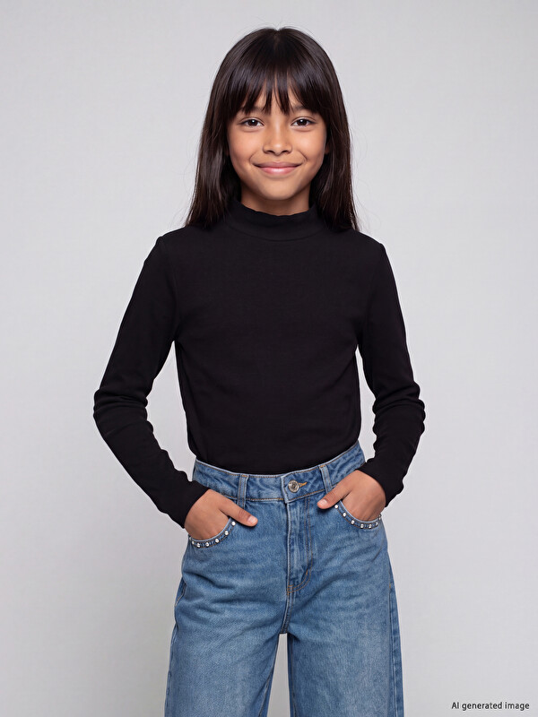 LCW Kids Turtleneck Girls' T-Shirt