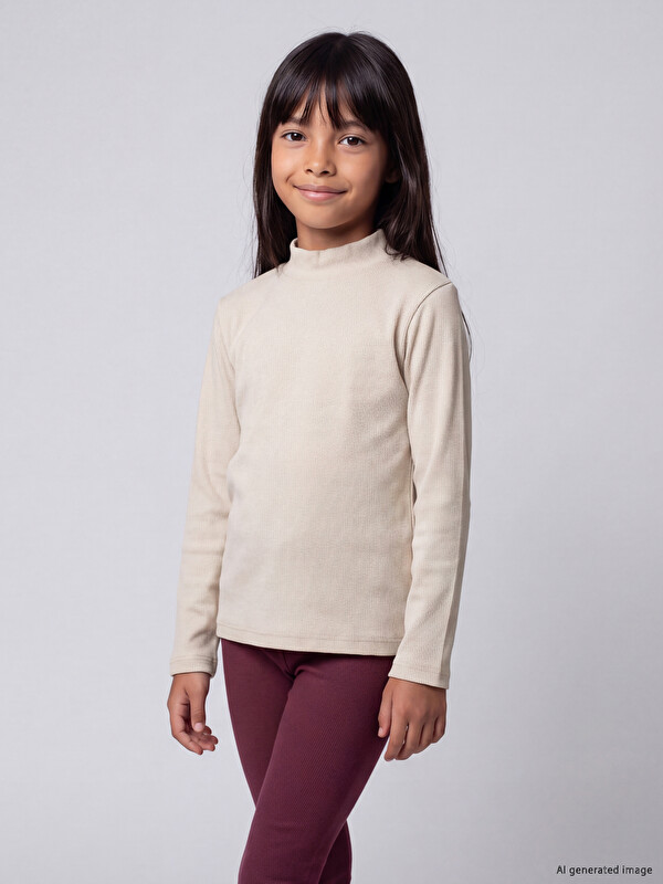 LCW Kids Turtleneck Girls' T-Shirt