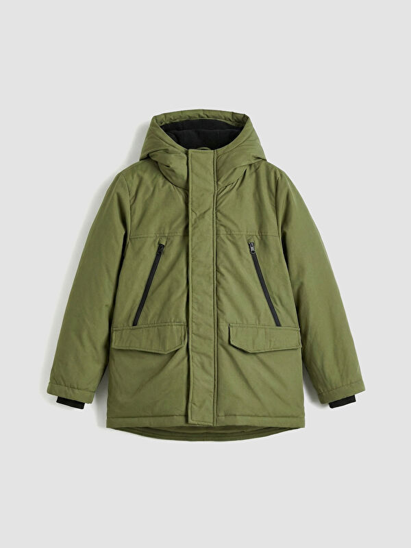 LCW Kids Kapüşonlu Erkek Çocuk Mont