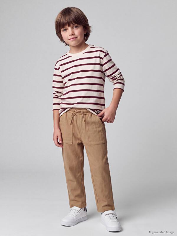 LCW Kids Elastic Waist Pocketed Boys' Sweatpants