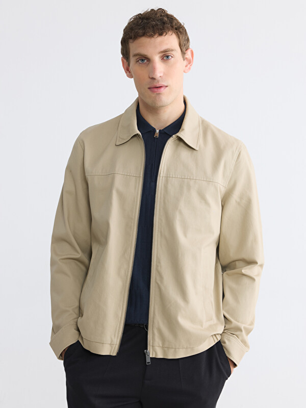 LCWAIKIKI Classic Regular Fit Gömlek Yaka Erkek Ceket