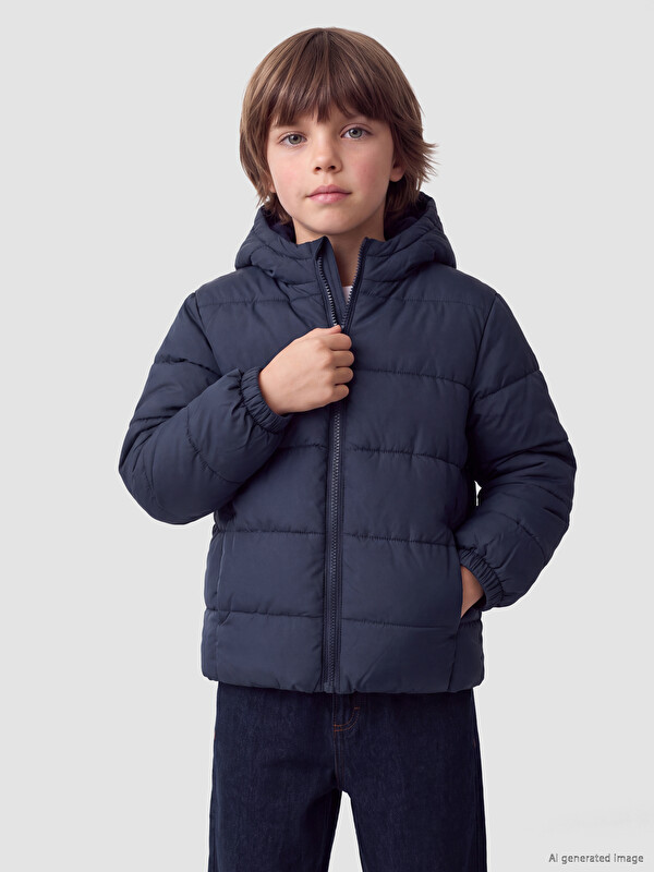 LCW Kids Палто с качулка за момче