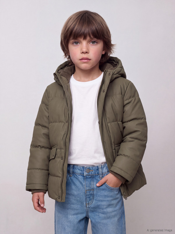 LCW Kids Hooded Boys' Puffer Coat
