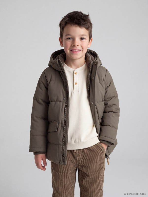 LCW Kids Hooded Boys' Puffer Coat