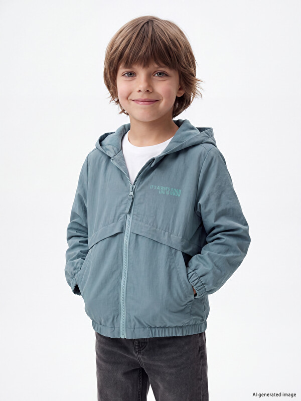 LCW Kids Кабаница со качулка за момчиња