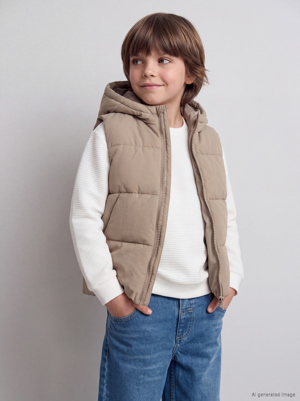 LCW Kids Kapüşonlu Erkek Çocuk Şişme Yelek
