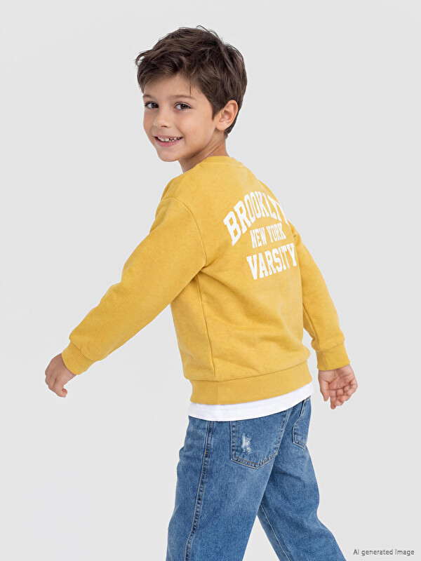 LCW Kids Printed Boys' Sweatshirt