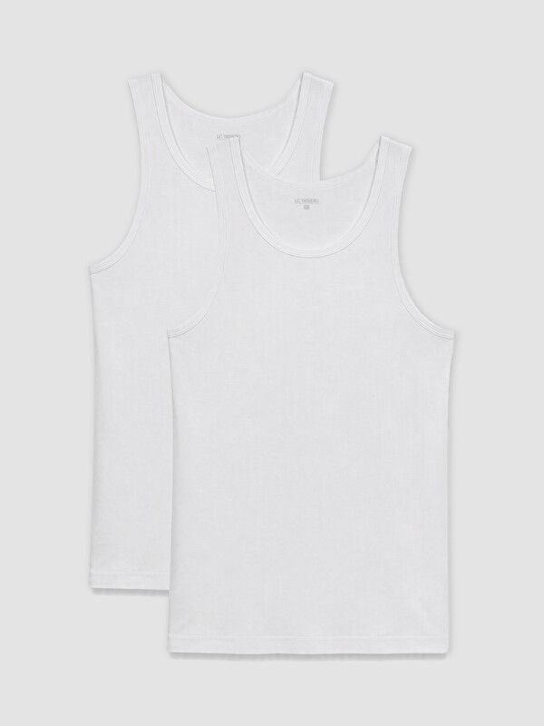 LC WAIKIKI 2 Pack U Neck Jersey Men's Vest