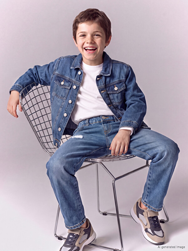 LCW Kids Xhinse të gjera me prerje të lirshme për djem