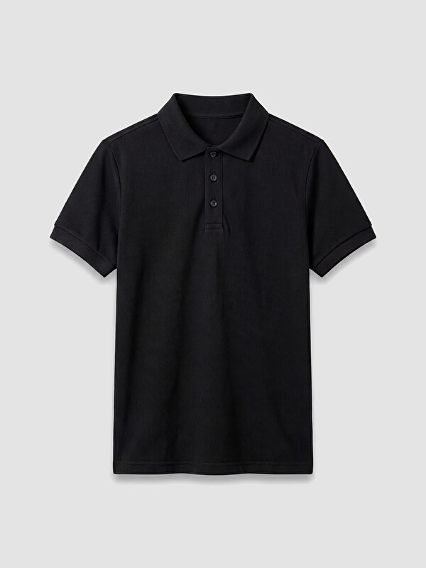 LCW Kids Polo Yaka Kız Çocuk Pike Tişört