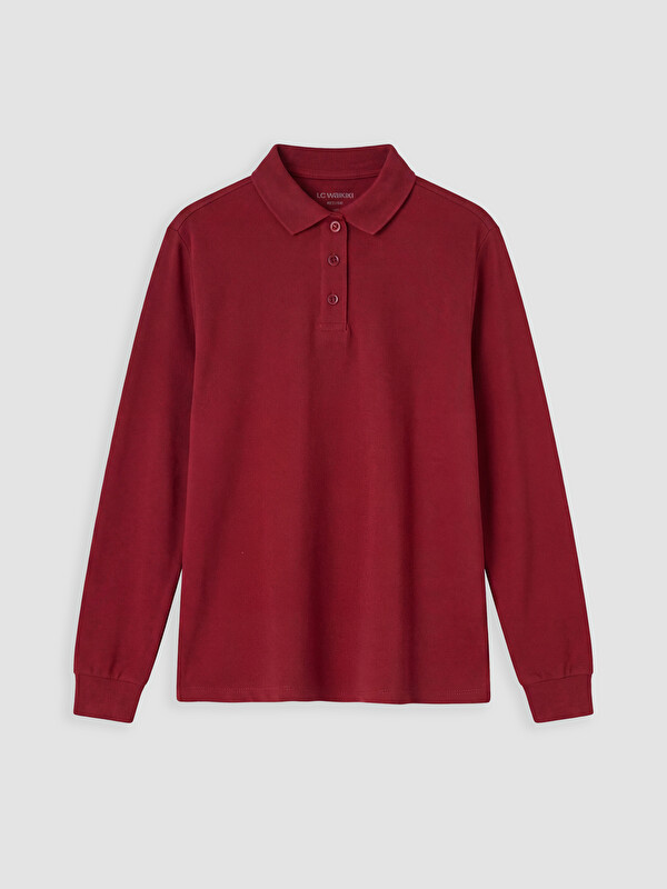 LCW Kids Polo Yaka Kız Çocuk Pike Tişört