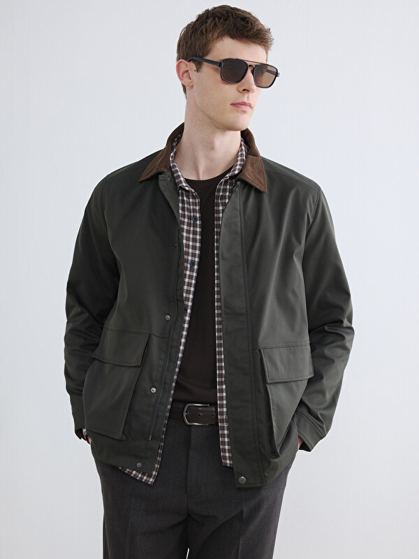 LCWAIKIKI Classic Man Khaki Jacket