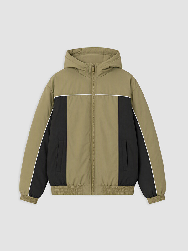 LCW Kids Manteau bouffant Kaki Garçon