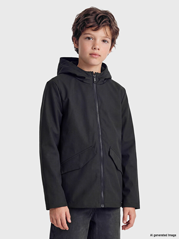 LCW Kids Su İtici Erkek Çocuk Yağmurluk