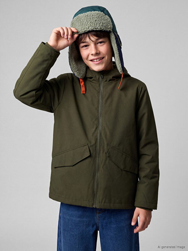 LCW Kids Su İtici Erkek Çocuk Yağmurluk
