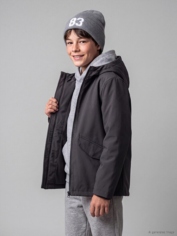 LCW Kids Su İtici Erkek Çocuk Yağmurluk